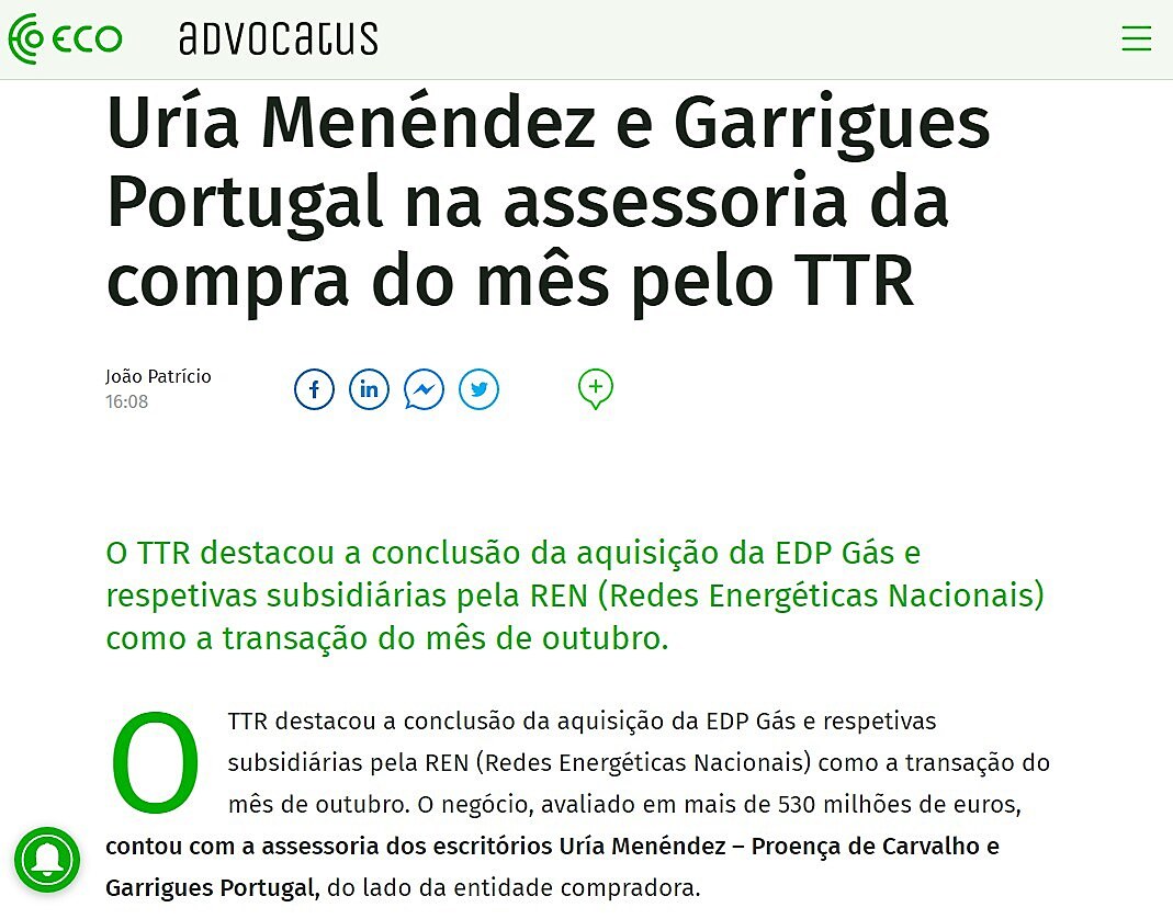 Ura, Garrigues e MLGTS na transao do ms